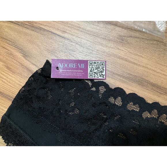 NWT Adore Me Black Colline High Waisted Lace Panties  3- Pack  Size: 12-14  Larg - Picture 5 of 7